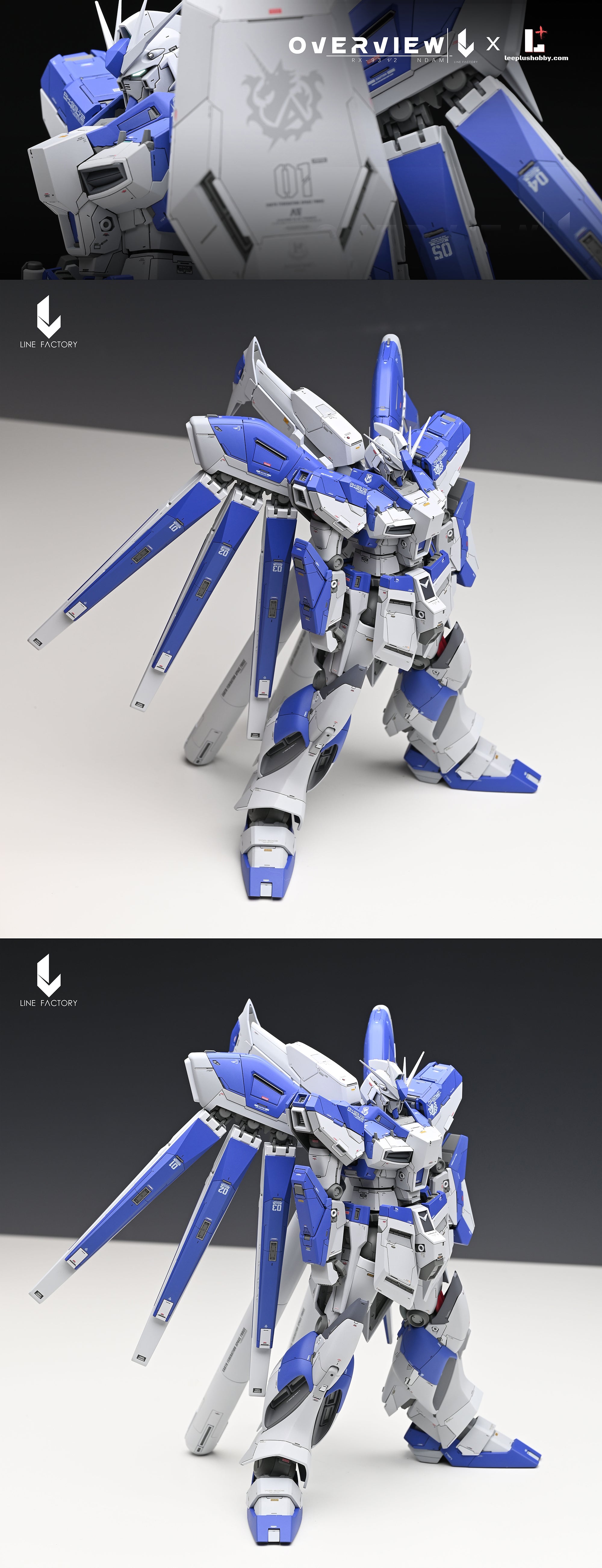 Line Factory - Resin Conversion Kits for MG Hi-ν Gundam Ver Ka.