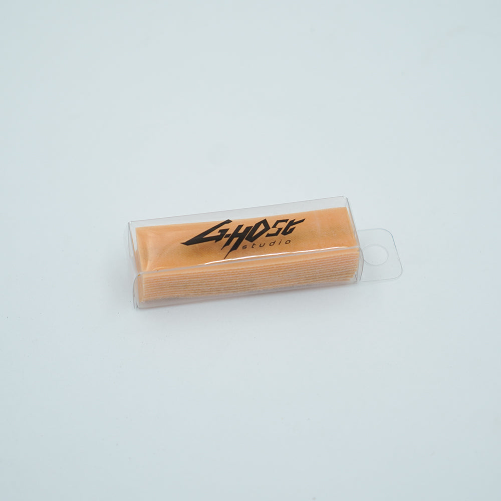 G-Host Flocked Sanding Cloth #240–#3000 — orange cloth pack in clear packaging