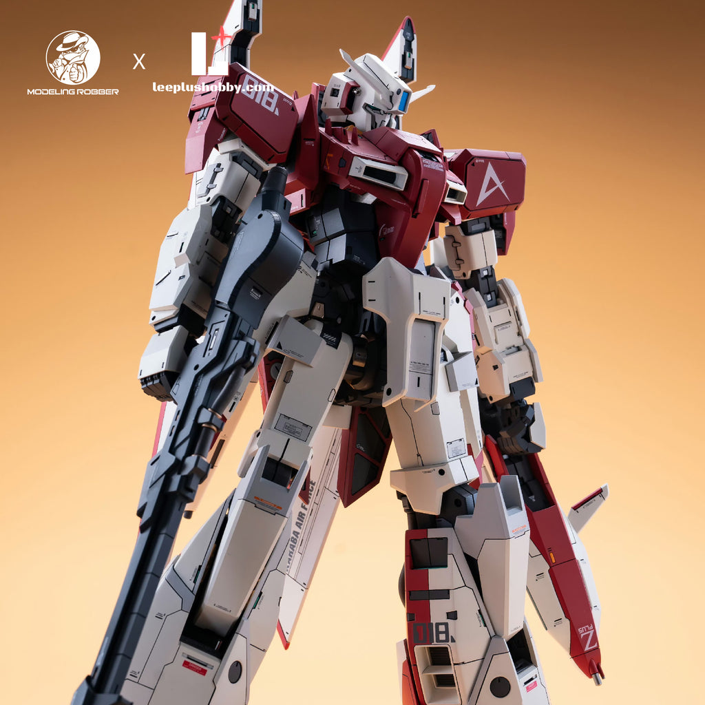 Modeling Robber 1/100 MSZ-006 Z Plus A1 resin kit — low-angle full-body front view