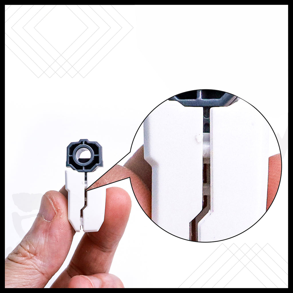 G-Host Parts Separator Set — hand-held demonstration separating model armour