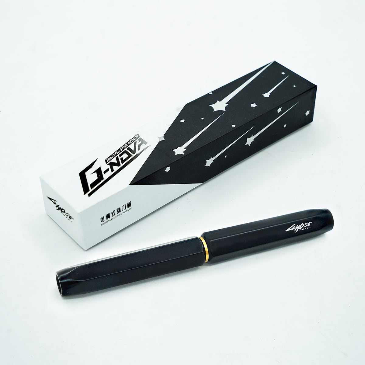 G-Host Scriber Holder / Multi Purpose — black scriber holder beside its box
