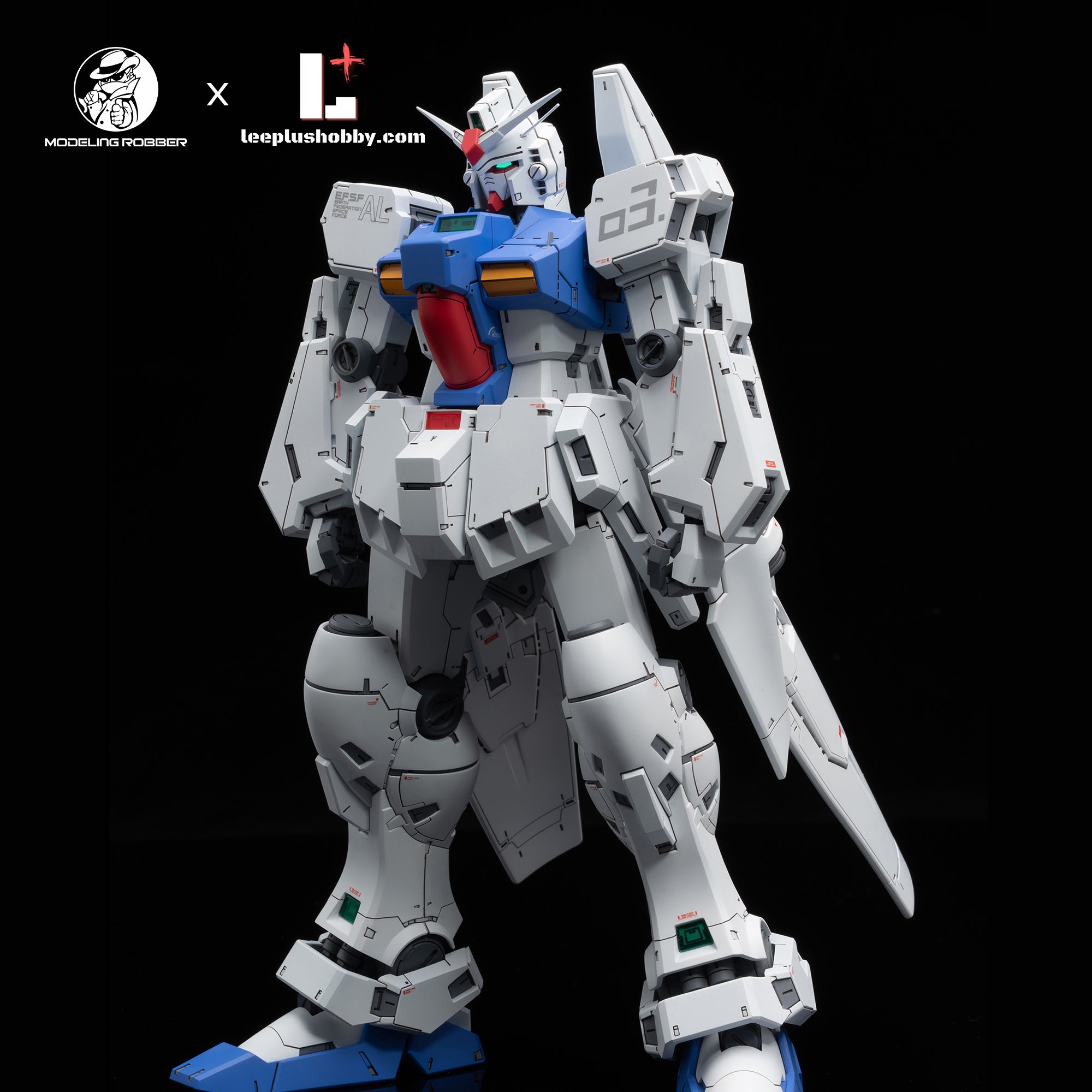 Modeling Robber RX-78GP03S Gundam Stamen resin kit detail view 3