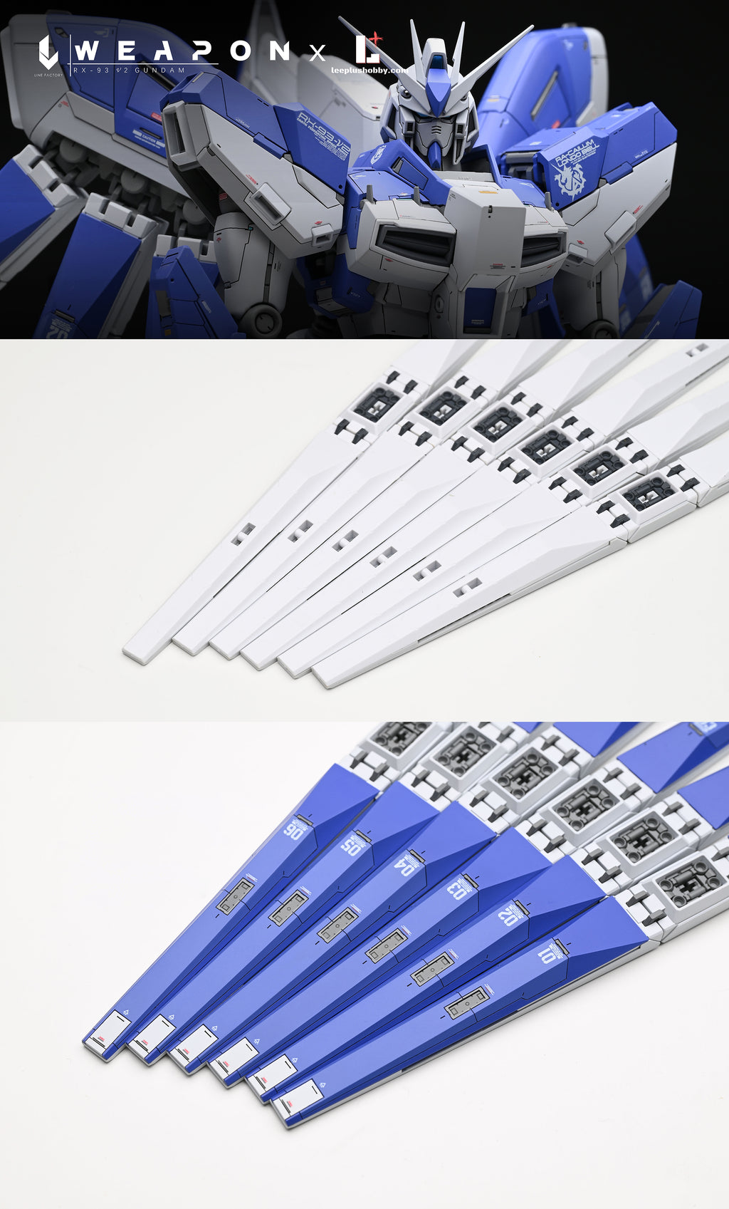 Line Factory - Resin Conversion Kits for MG Hi-ν Gundam Ver Ka.
