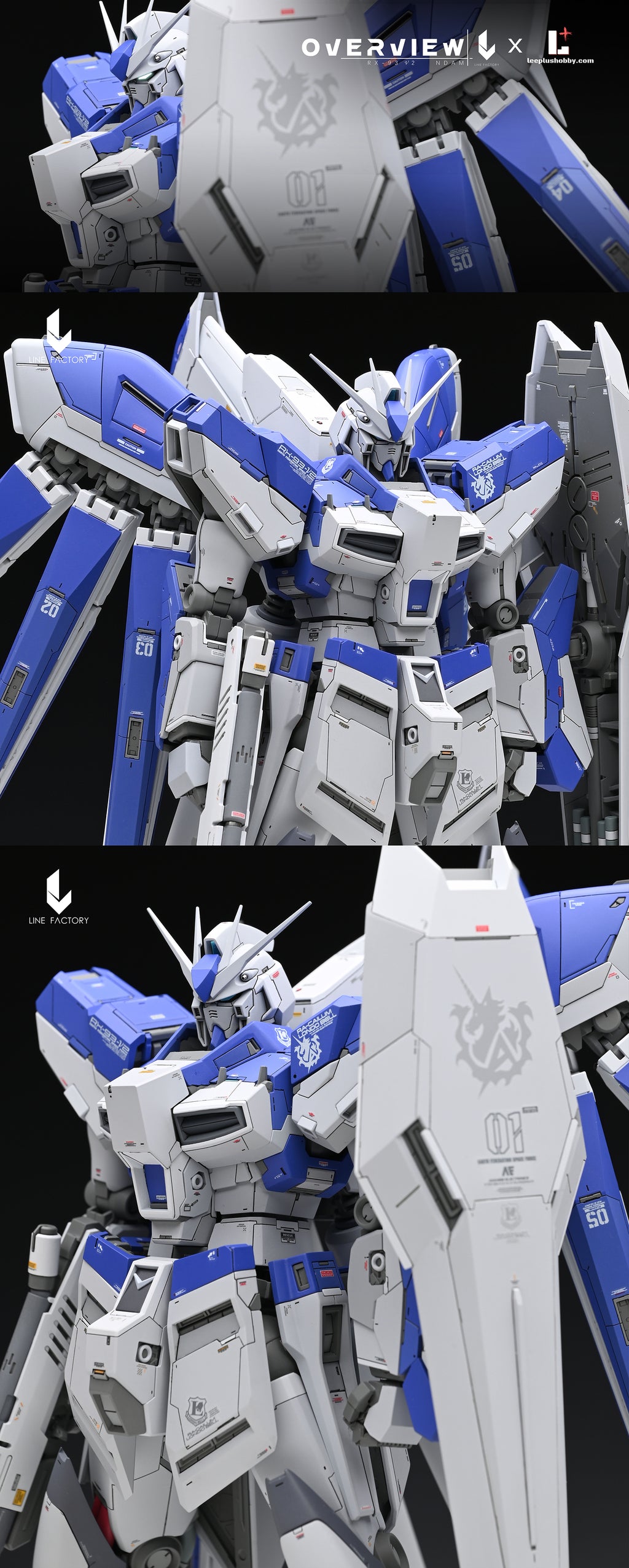 Line Factory - Resin Conversion Kits for MG Hi-ν Gundam Ver Ka.