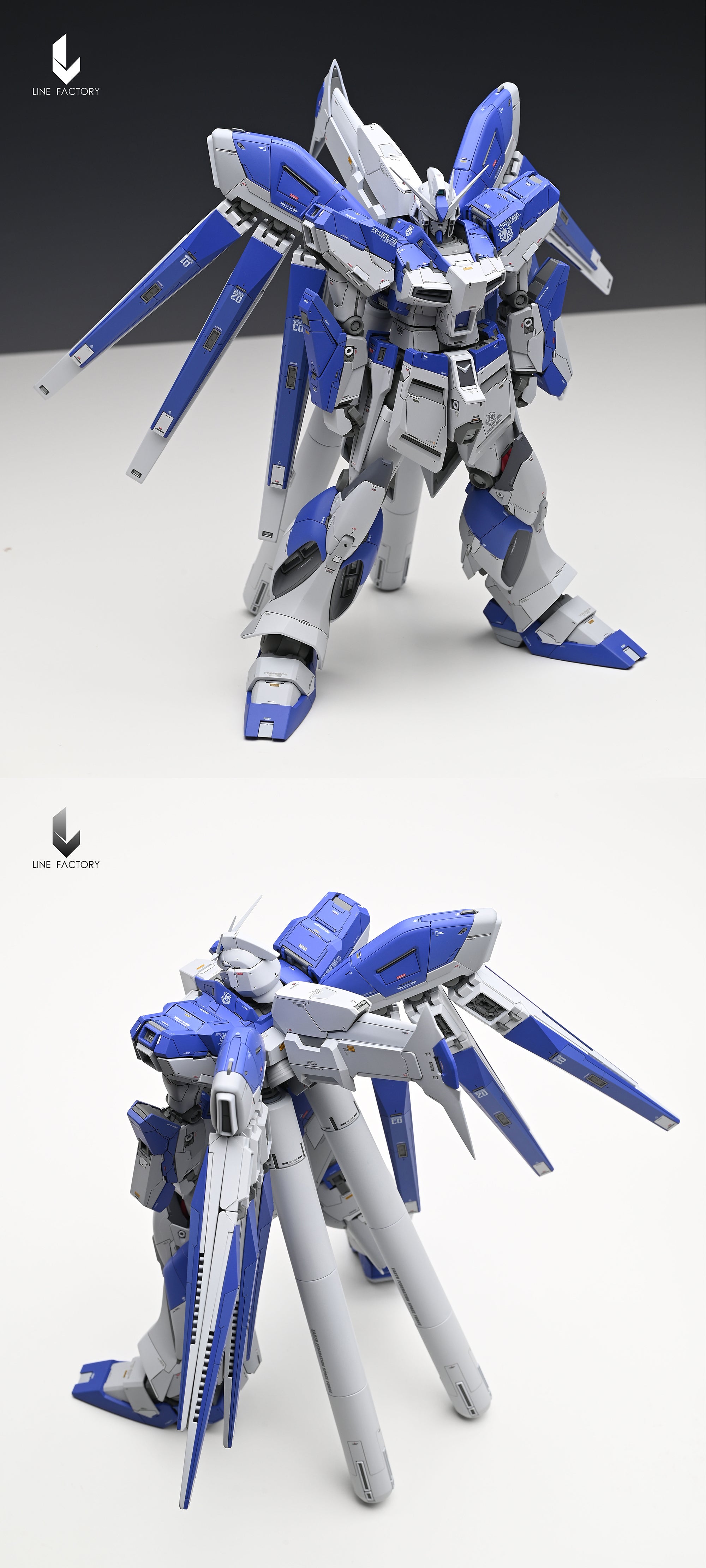 Line Factory - Resin Conversion Kits for MG Hi-ν Gundam Ver Ka.