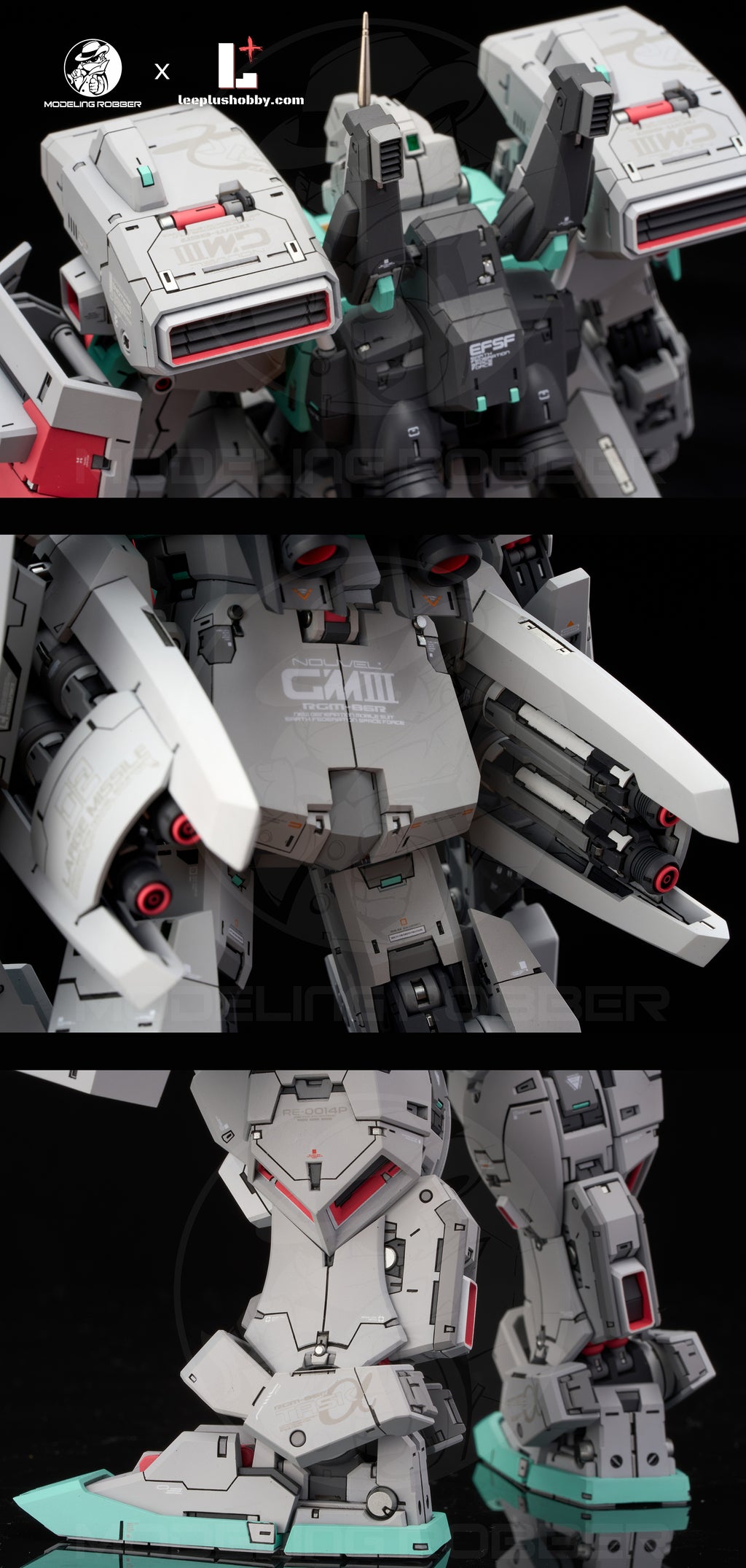 Modeling Robber 1/100 RGM-86R GM III full resin kit detail view 12