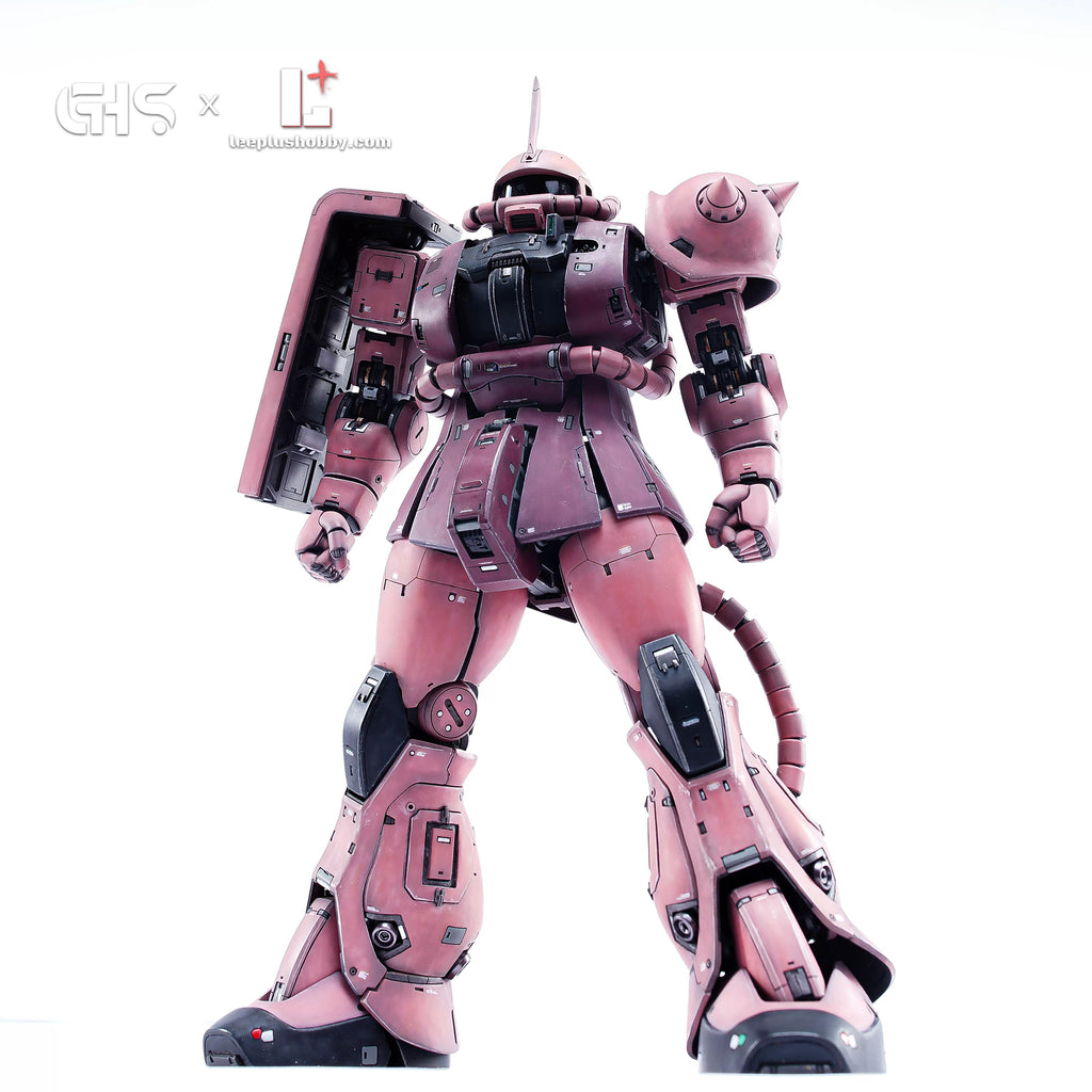GHS MG 1/100 MS-06S Zaku Ver. 2.0 conversion — red model full-body front view