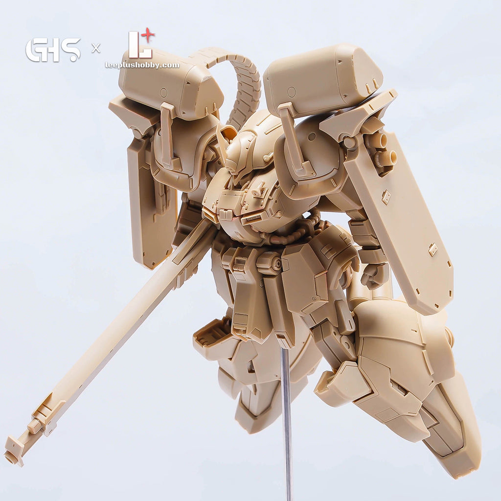 GHS 1/100 RMS-14 Xeku-Eins resin kit — unpainted resin build front view on a support