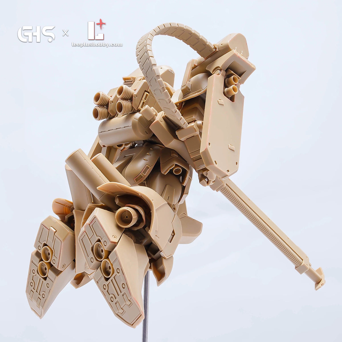 GHS 1/100 RMS-14 Xeku-Eins resin kit — unpainted resin build in a flying pose