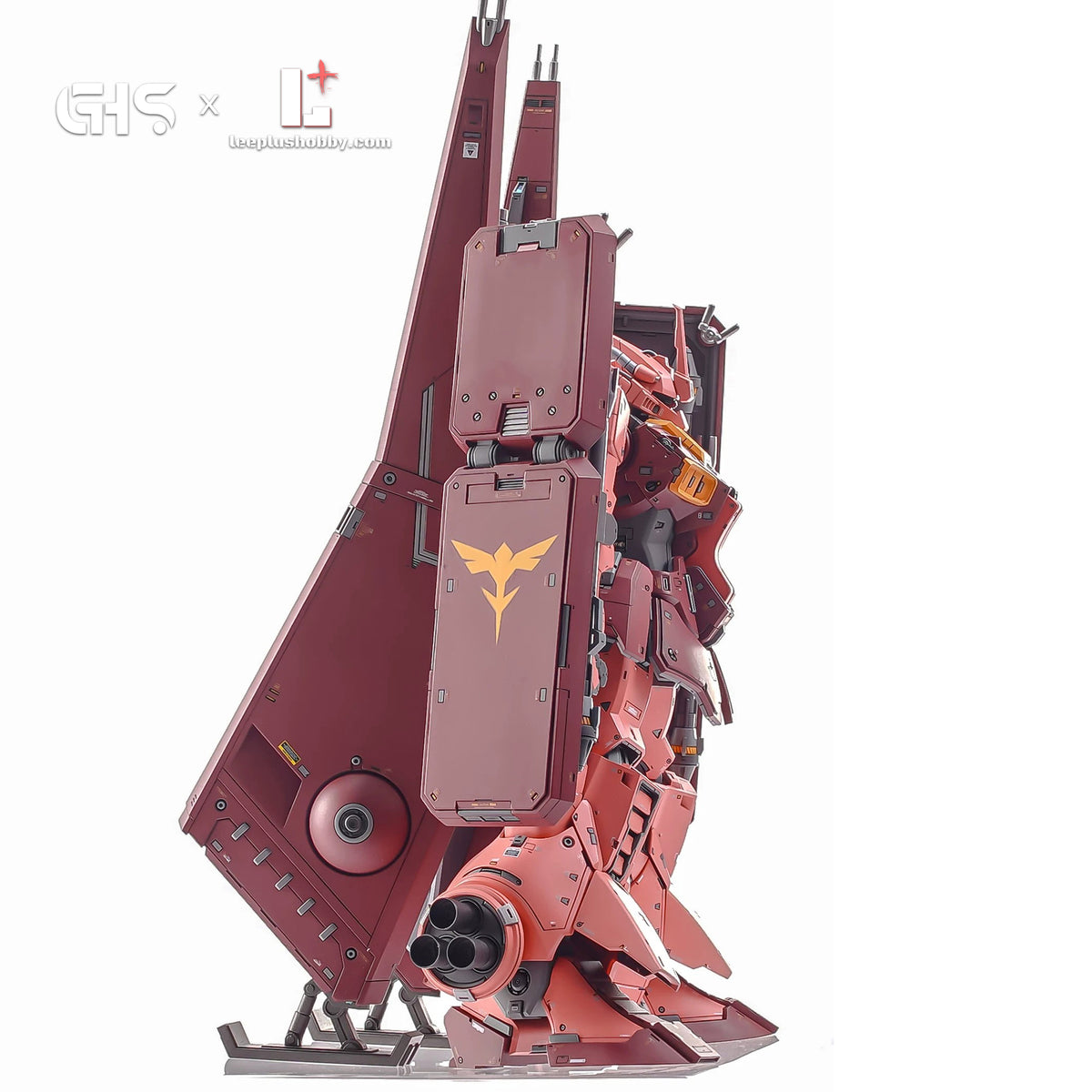 GHS 1/100 MSK-008 Dijeh Char's Custom resin kit — side view with tall fin and shield