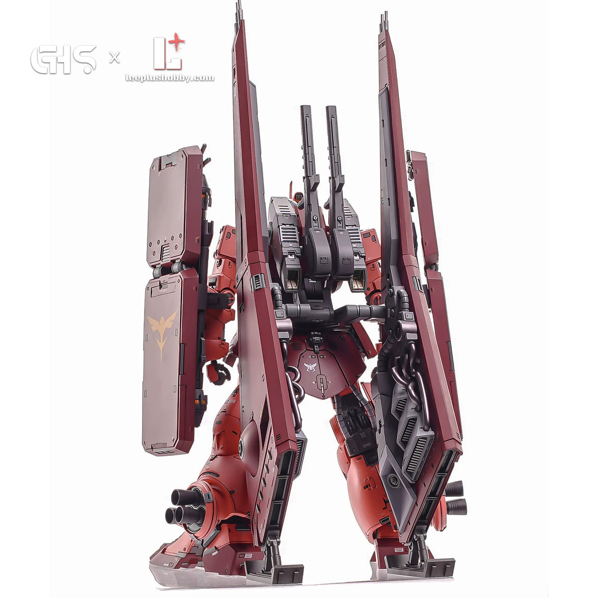 GHS 1/100 MSK-008 Dijeh Char's Custom resin kit — full-body rear view with tall fins