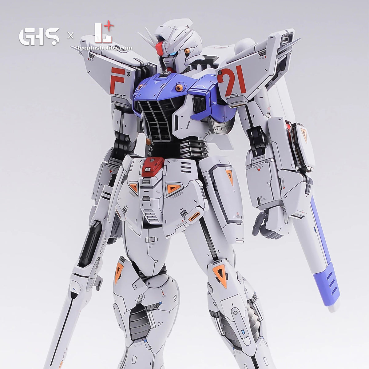 GHS MG 1/100 F91 Gundam Ver. 2.0 conversion — front view of head, torso and waist