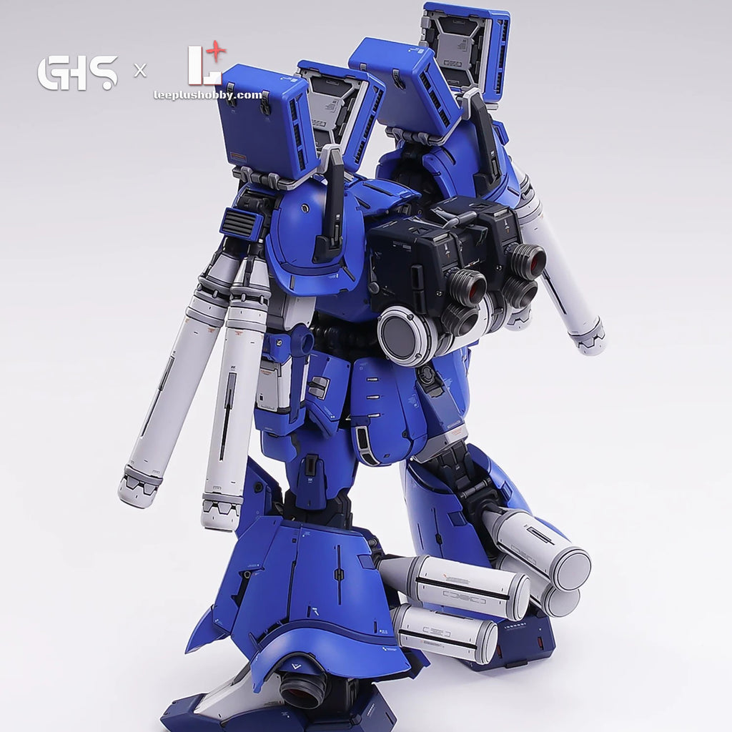 GHS 1/100 RMS-14 Xeku-Eins resin kit — full-body rear view showing backpack thrusters