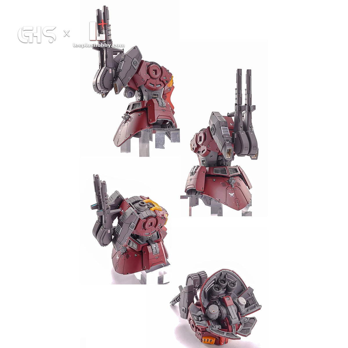 GHS 1/100 MSK-008 Dijeh Char's Custom resin kit — torso assembly photographed from several angles