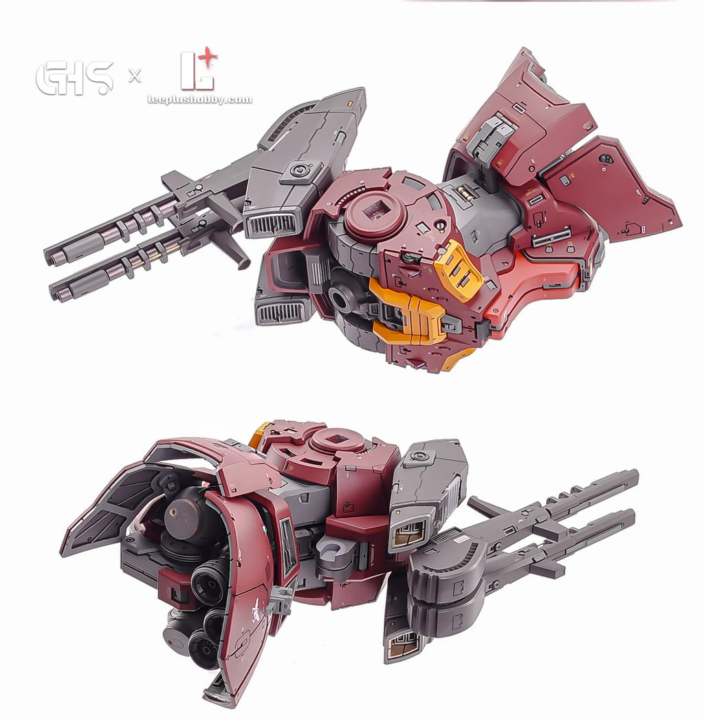 GHS 1/100 MSK-008 Dijeh Char's Custom resin kit — front and rear torso assembly close-ups