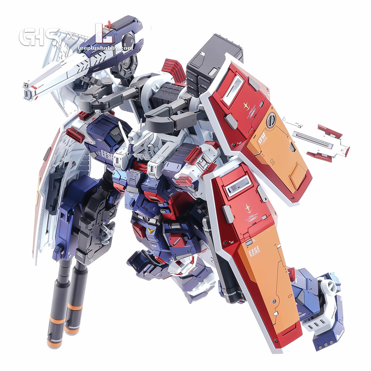 GHS MG 1/100 FA-78 Full Armor Gundam Ver.Ka conversion — front three-quarter flying pose