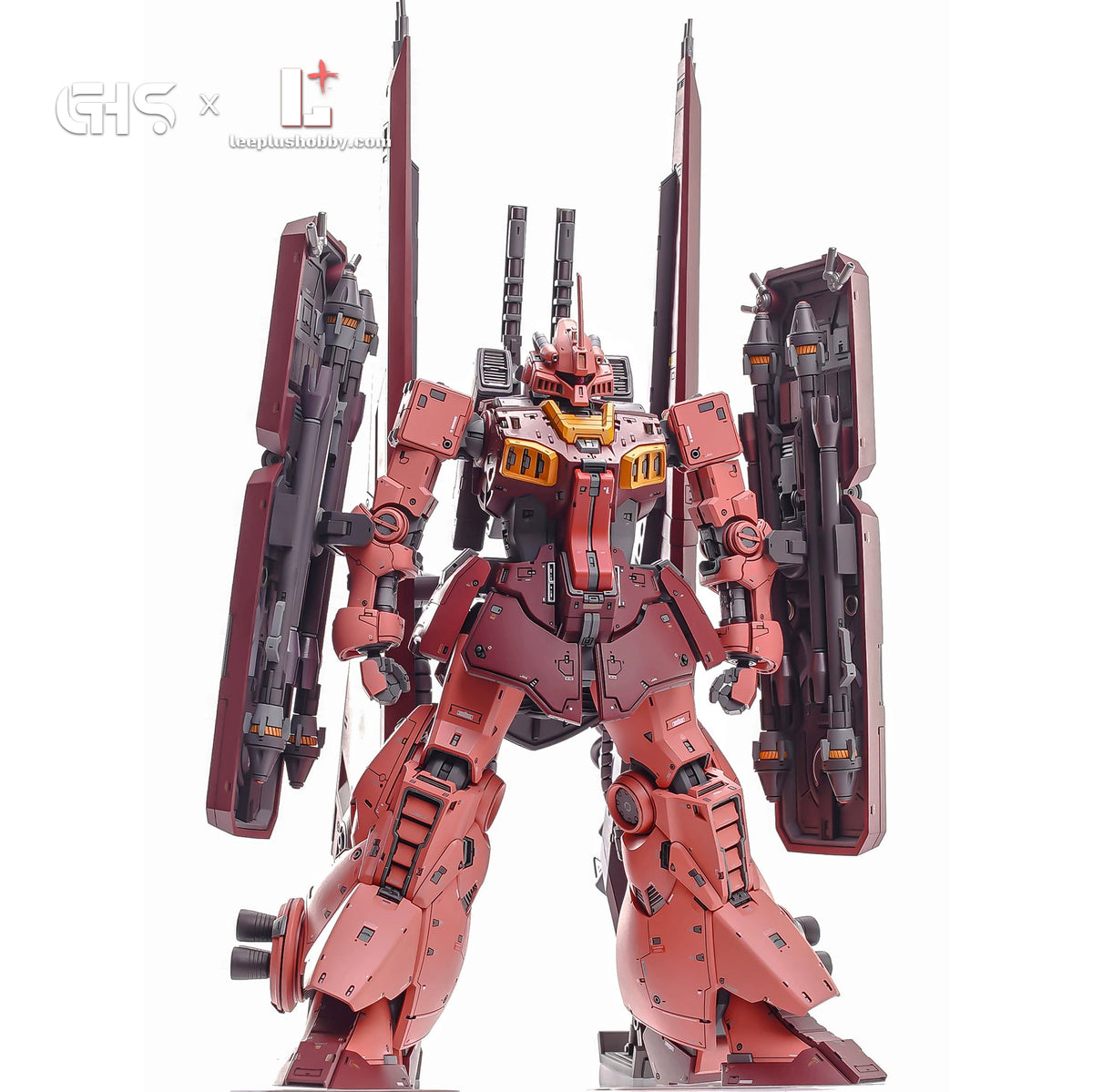 GHS 1/100 MSK-008 Dijeh Char's Custom resin kit — full-body front view with shoulder equipment
