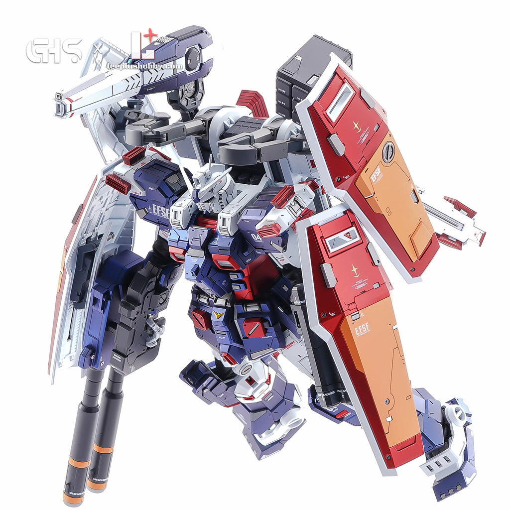 GHS MG 1/100 FA-78 Full Armor Gundam Ver.Ka conversion — front flying pose with twin weapon barrels