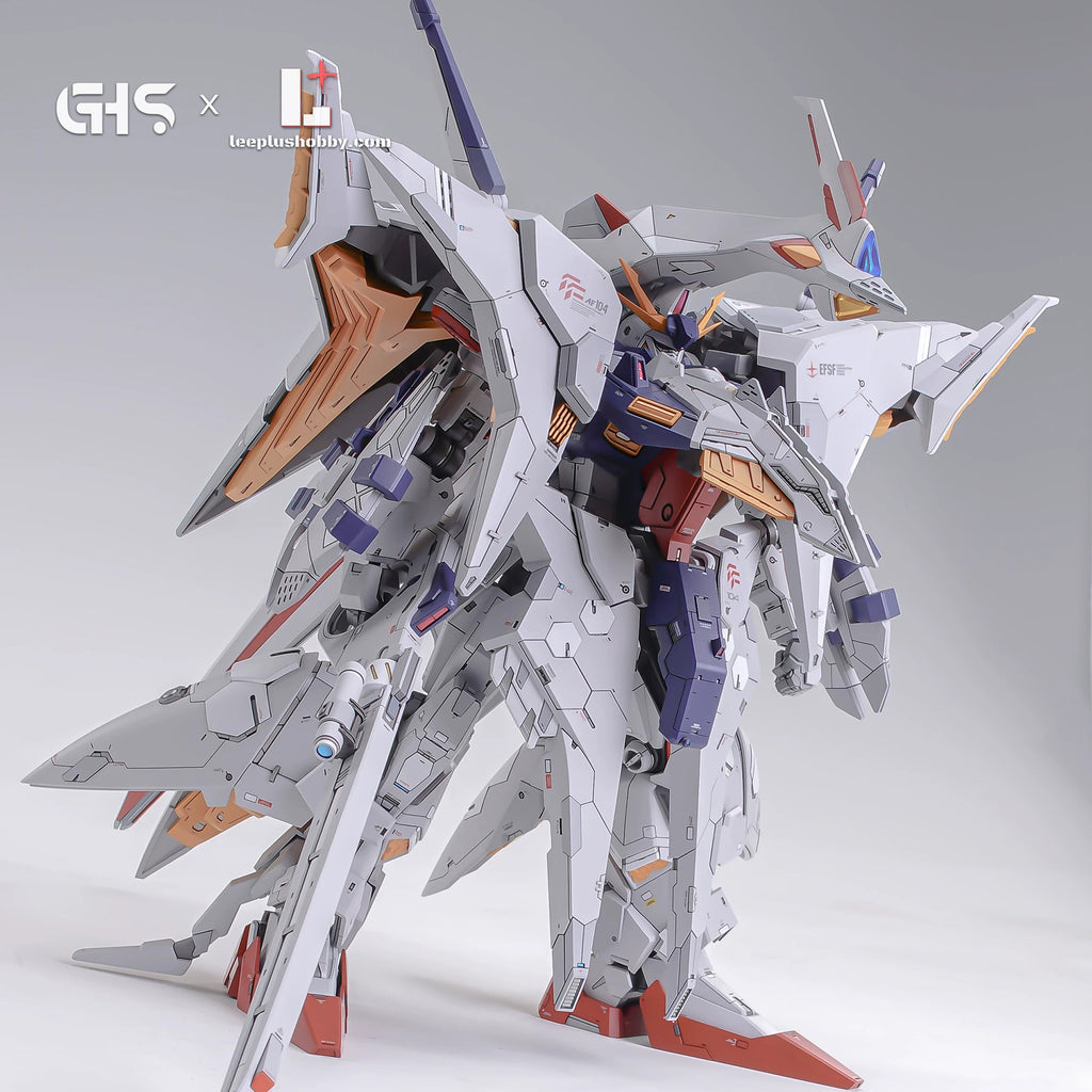 GHS HG 1/144 RX-104FF Penelope conversion — standing three-quarter view of flight equipment