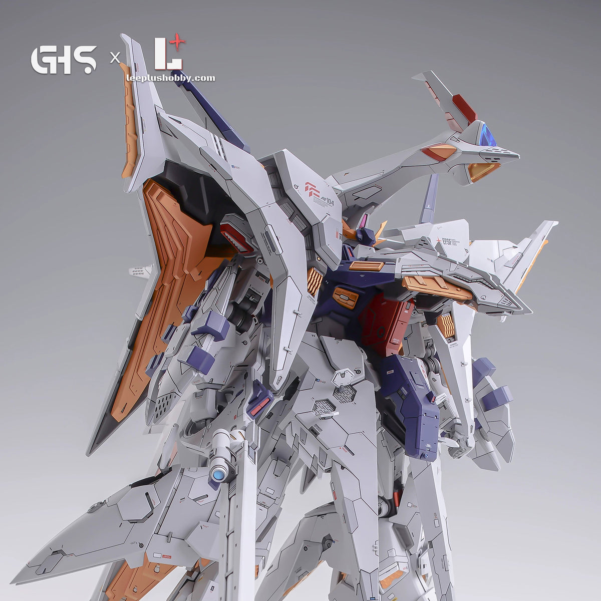 GHS HG 1/144 RX-104FF Penelope conversion — upper-body side view with orange vents