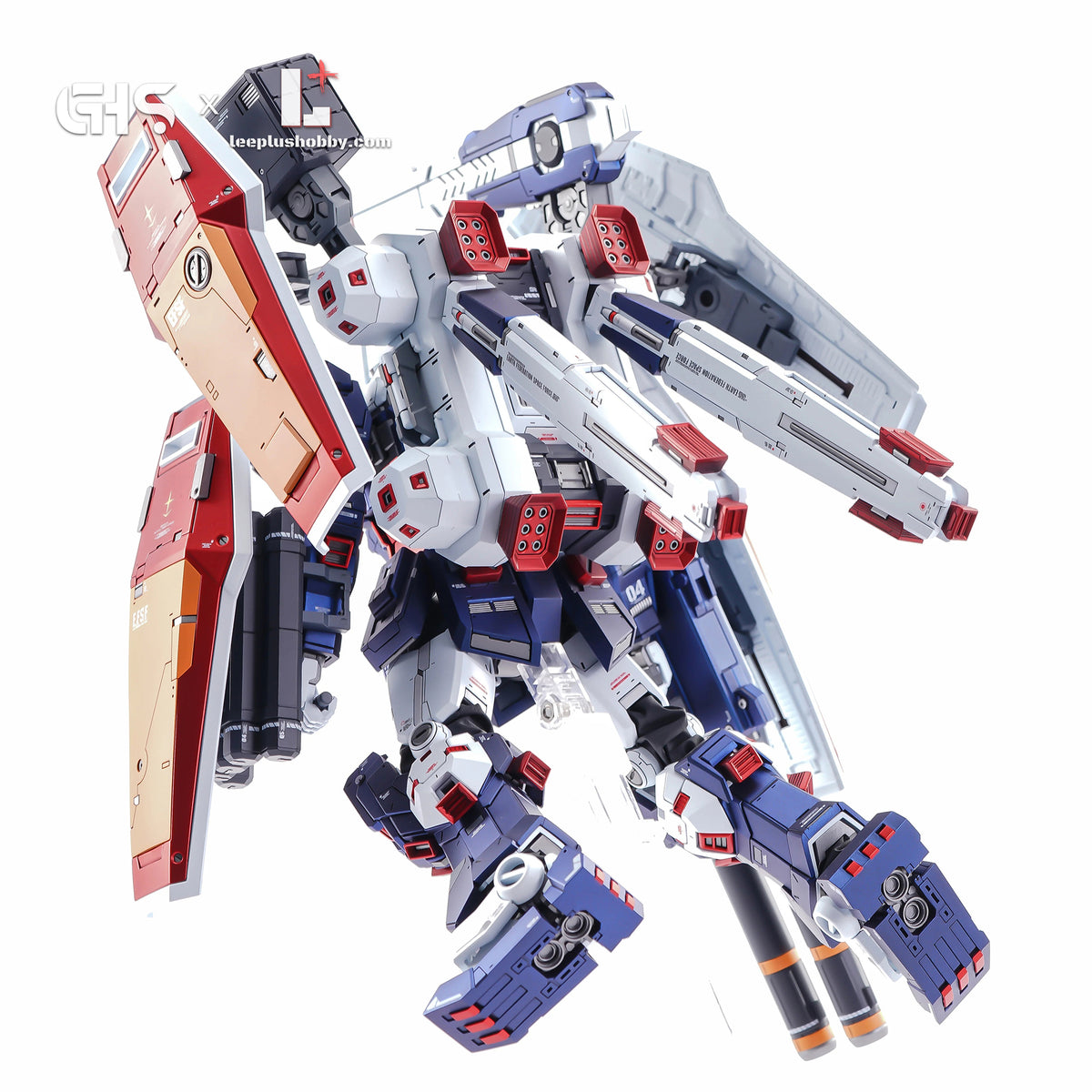 GHS MG 1/100 FA-78 Full Armor Gundam Ver.Ka conversion — rear three-quarter view showing backpack thrusters