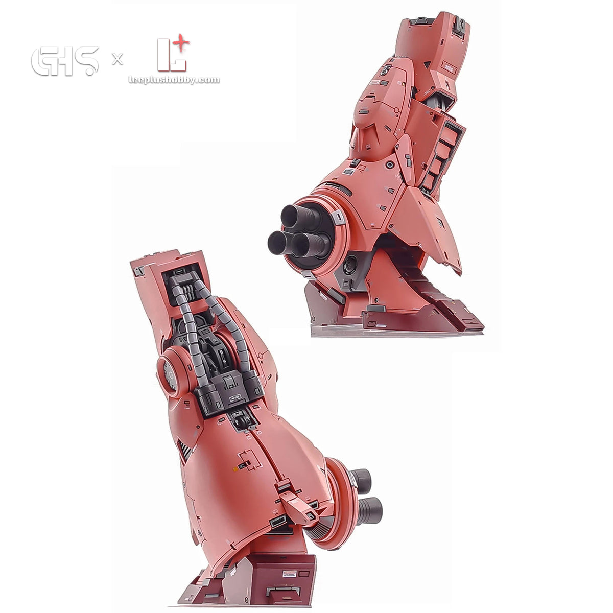 GHS 1/100 MSK-008 Dijeh Char's Custom resin kit — detached lower-leg assemblies with calf thrusters