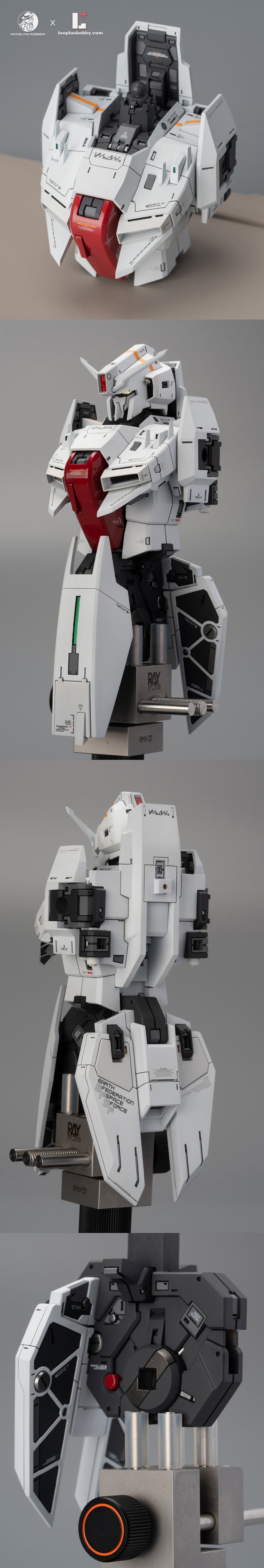 Modeling Robber 1/100 MSZ-006 Z Plus C4 resin kit — white model torso and internal assembly details
