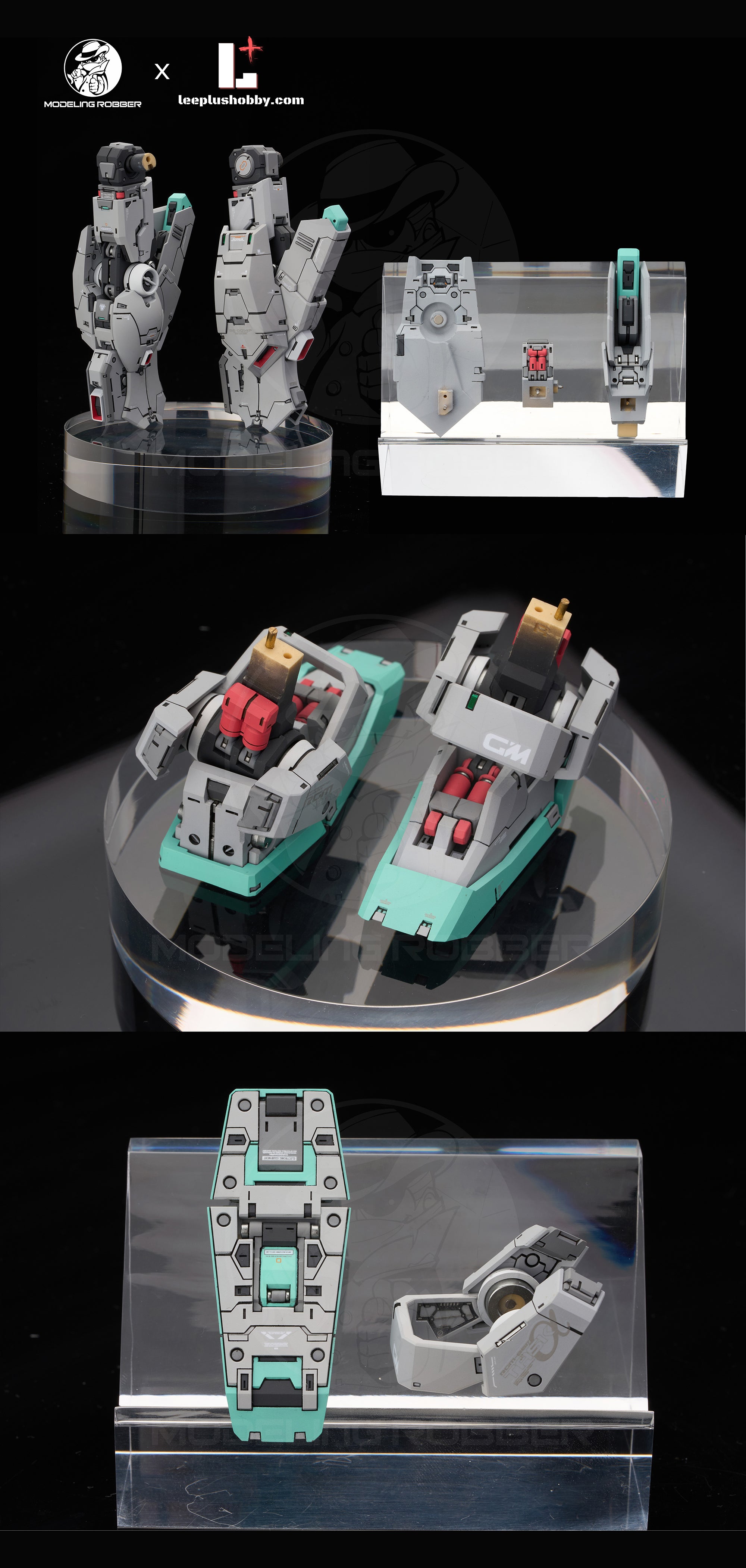 Modeling Robber 1/100 RGM-86R GM III full resin kit detail view 11
