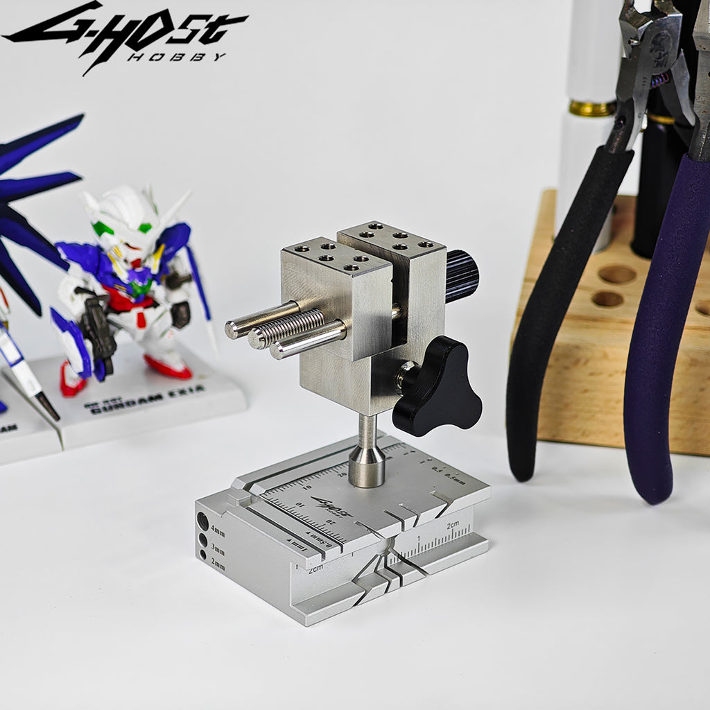 G-Host Multi-Purpose Precision Bench Vise Set, DX Version — vise on a modelling workbench