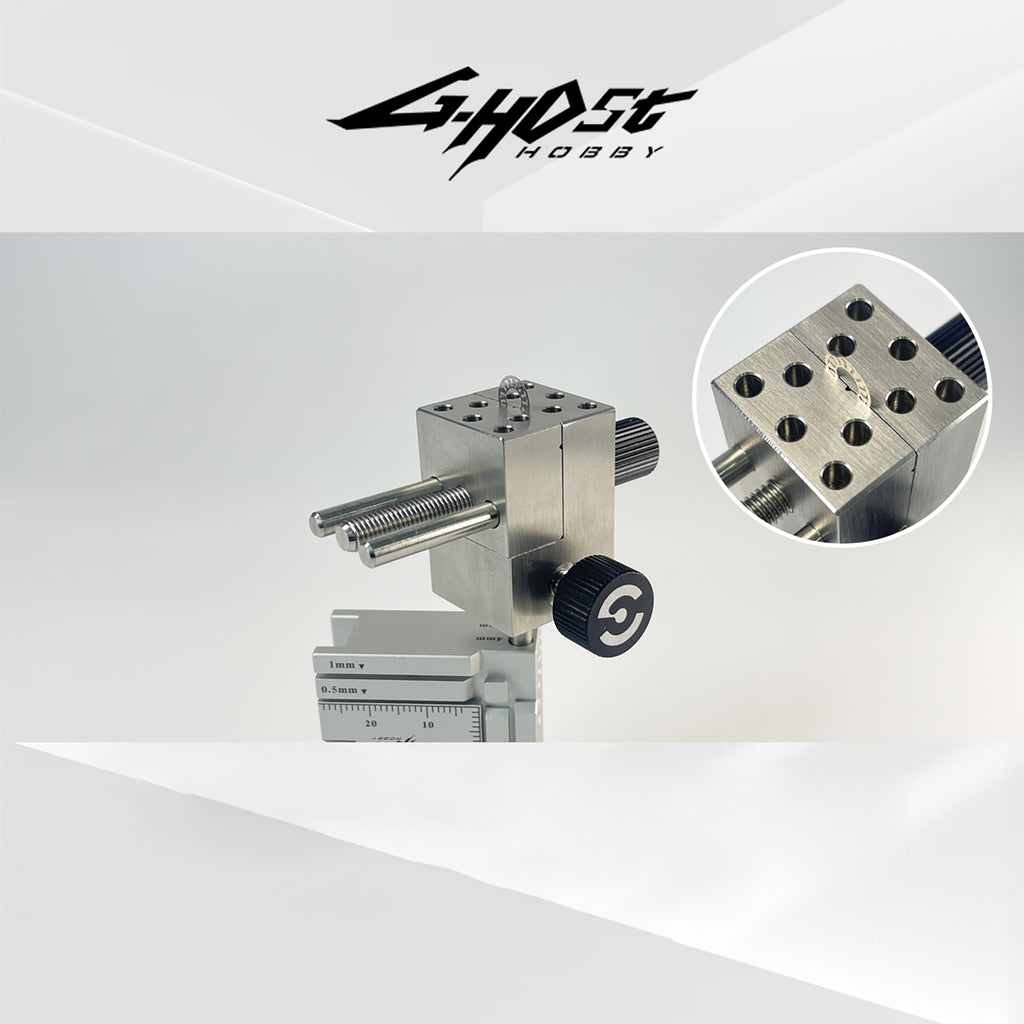 G-Host Multi-Purpose Precision Bench Vise Set, DX Version — top mounting holes and vise body detail